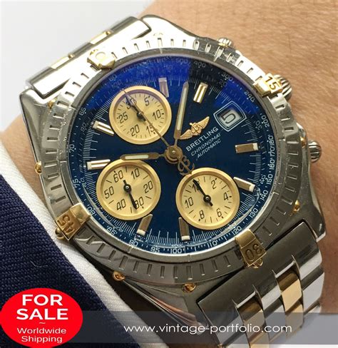 mens gold breitling|gold Breitling watch vintage.